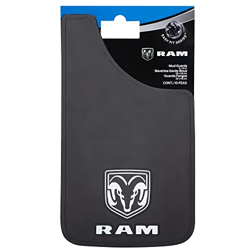 PLASTICOLOR 000509R01 000541R01 RAM Logo Easy Fit Mud Guard 11x19 - Left and Right Set