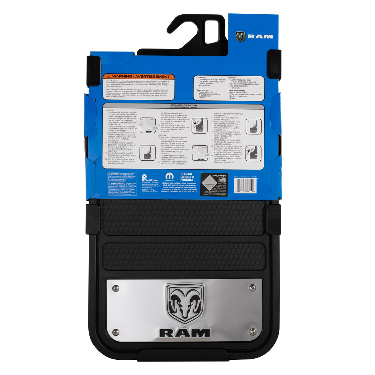 Plasticolor Plasticolor Ram Heavy Duty Front 12 X 23 Mud Guards, 12" x 23" Front Mud Guards (001835R01)