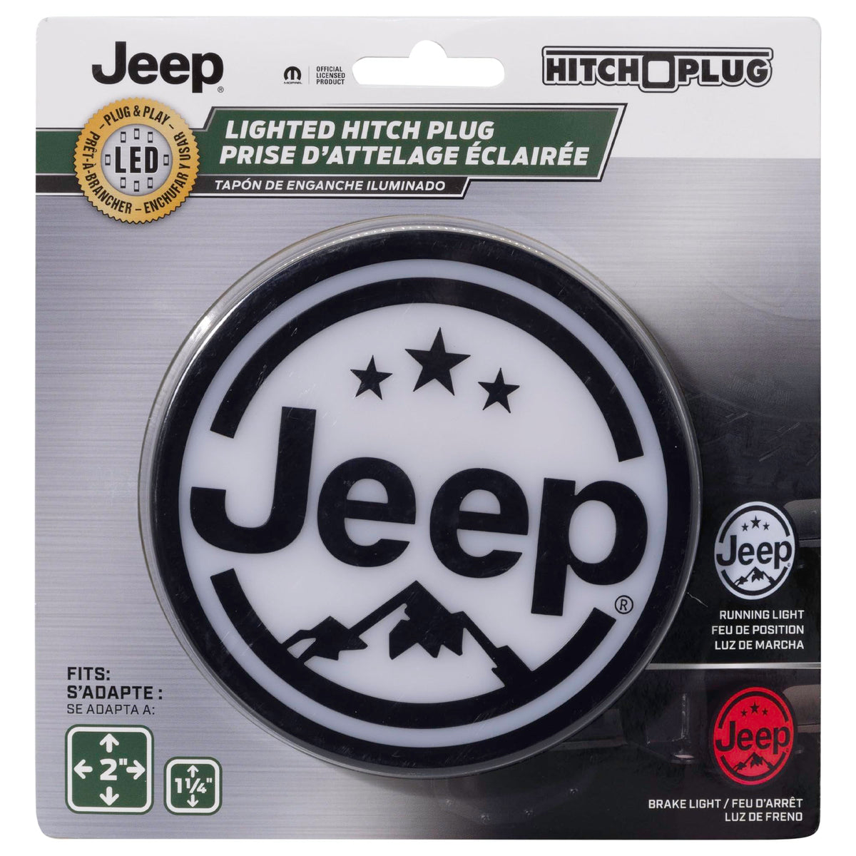 Plasticolor Plasticolor 002315R01 Jeep Lighted Hitch Cover