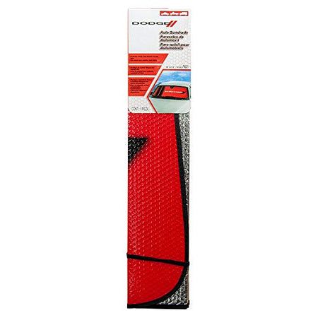 PLASTICOLOR 003705R01 Dodge Red Windshield Sunshade Truck & Exterior