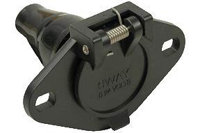 POLLAK 12-720 12720 6-WAY SOCKET W/BOOT BULK Towing & Hitches