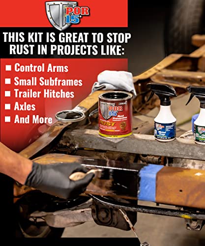 POR 15 051491409094 POR-15 Stop Rust Kit, Non-Porous Coating Seals and Protects Metal f...