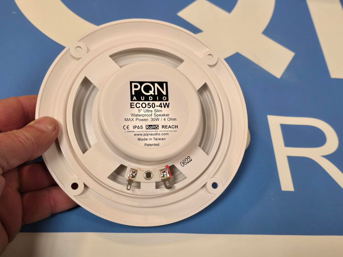 PQN ENTRPRIS ECO504W 1PR 5' SPEAKERS WHITE