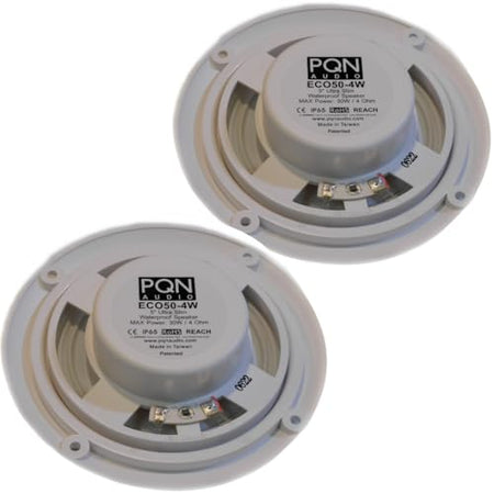 PQN ENTRPRIS ECO504W 1PR 5' SPEAKERS WHITE