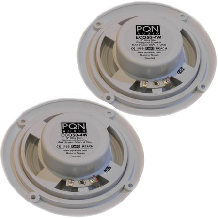 PQN ENTRPRIS ECO504W 1PR 5' SPEAKERS WHITE