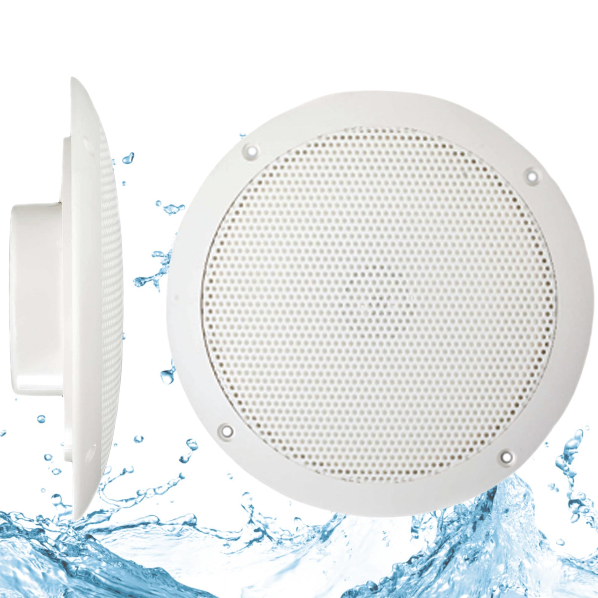 PQN ENTRPRIS ECO50-4W PQN Audio Waterproof Marine Speakers - RV, Camper, Boat, Wall and ...