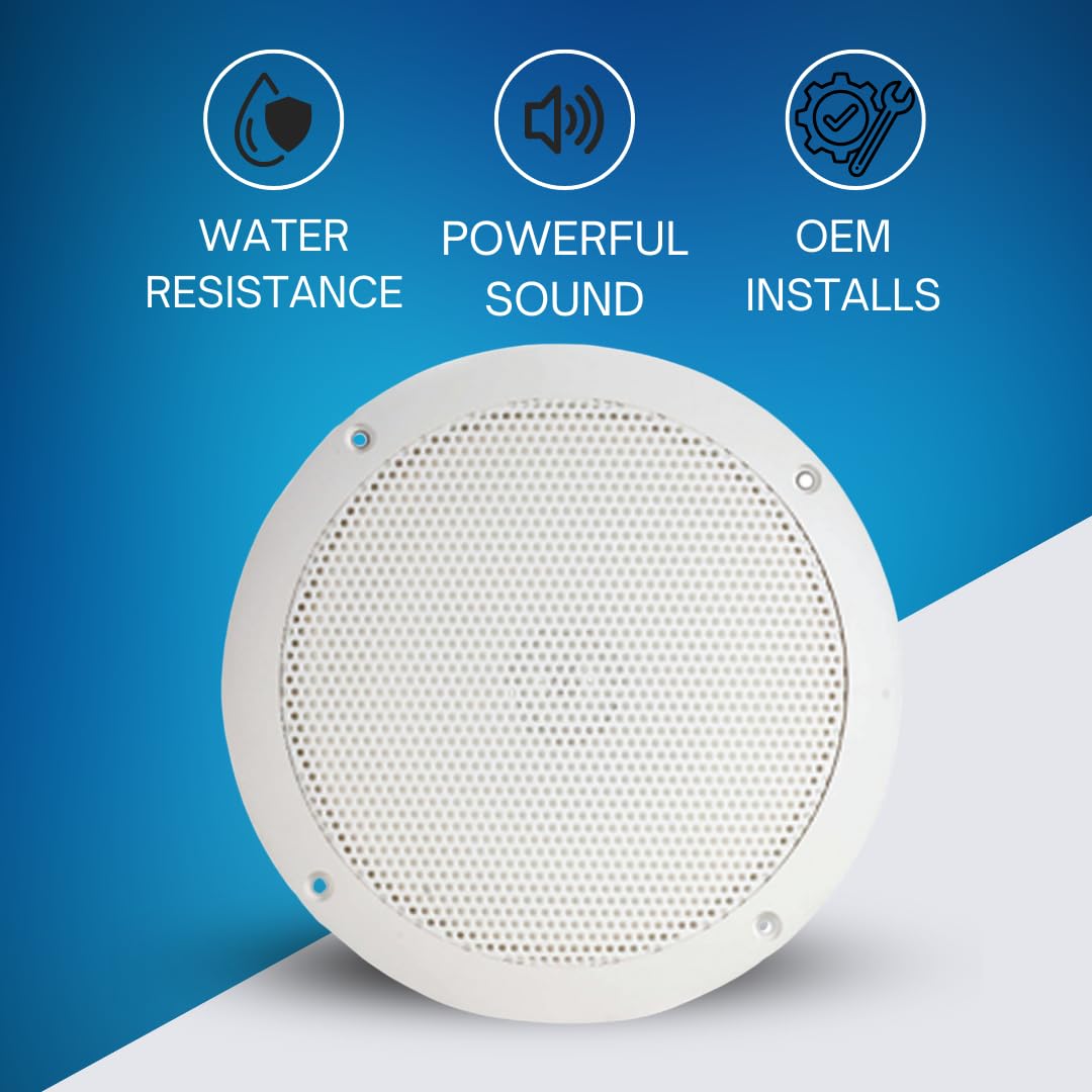 PQN ENTRPRIS ECO50-4W PQN Audio  Waterproof Marine Speakers - RV, Camper, Boat, Wall and ...