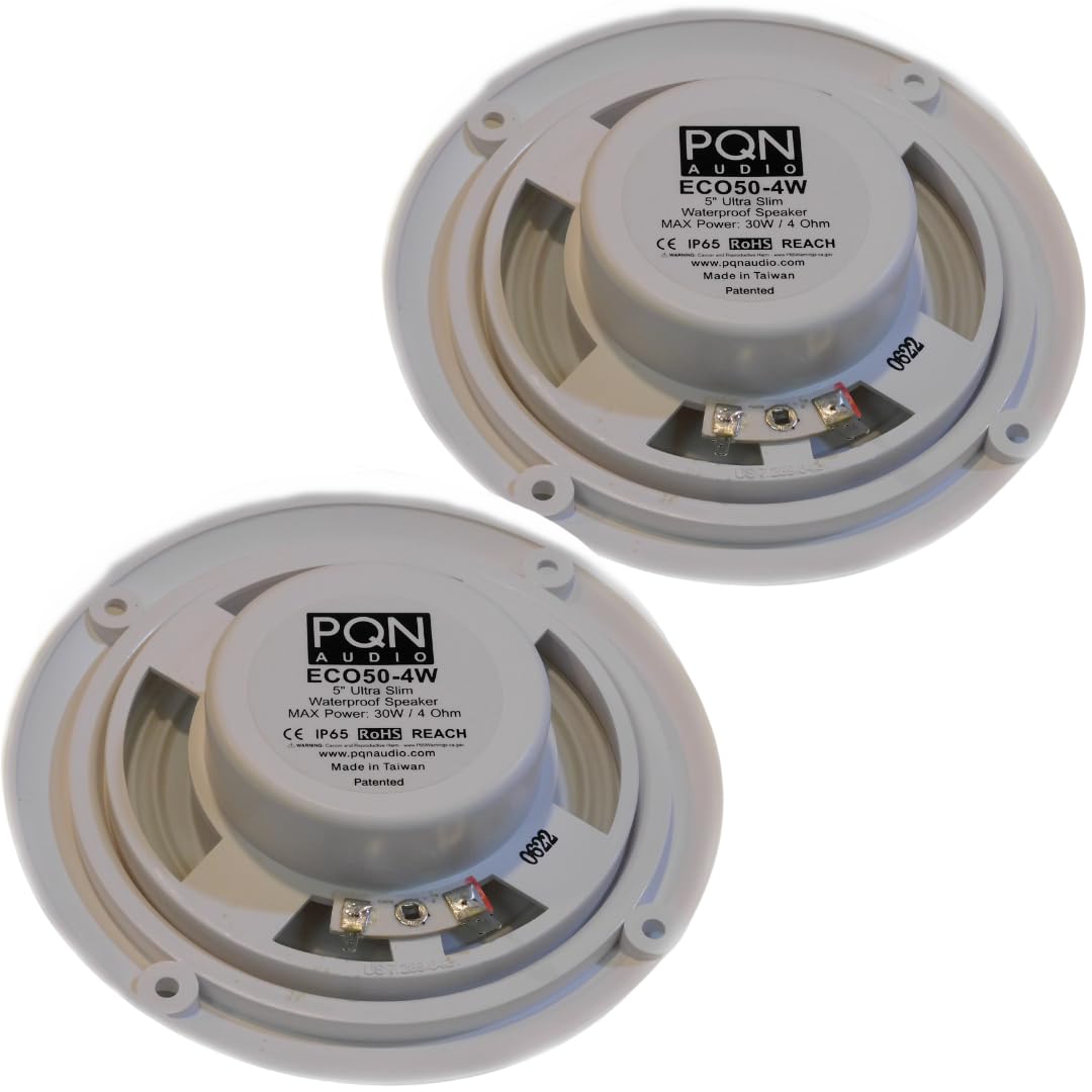 PQN ENTRPRIS ECO50-4W PQN Audio  Waterproof Marine Speakers - RV, Camper, Boat, Wall and ...