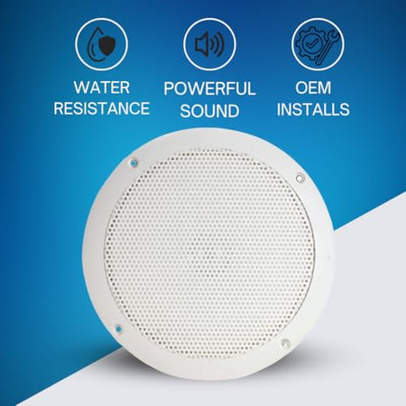 PQN ENTRPRIS ECO504W 1PR 5' SPEAKERS WHITE