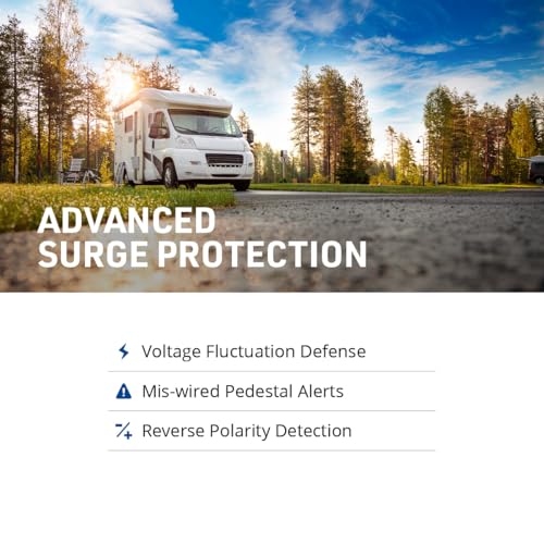 PROGRESSIVE SSP-30X Industries Portable RV Smart Surge Protector, Black, 30 Amp RV & Camper