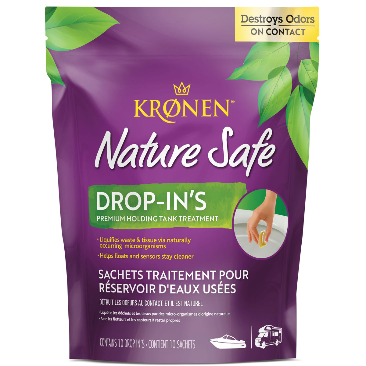 PROPACK KDI013 Kronen Premium Holding Tank Drop-Ins – Pre-Measured RV & Marine To...