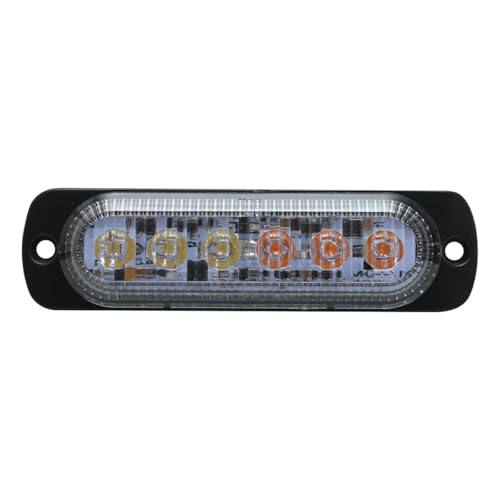 Race Sport Lighting Race Sport RS70016W-A Switching 6-LED Ultra Slim Flush Mount 19-Flash Pattern Marker