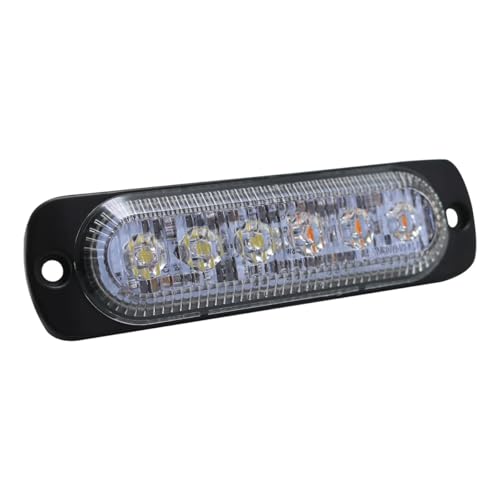 Race Sport Lighting Race Sport RS70016W-A Switching 6-LED Ultra Slim Flush Mount 19-Flash Pattern Marker
