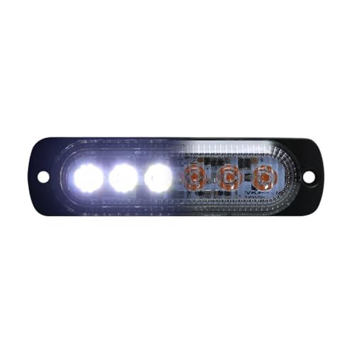 Race Sport Lighting Race Sport RS70016W-A Switching 6-LED Ultra Slim Flush Mount 19-Flash Pattern Marker