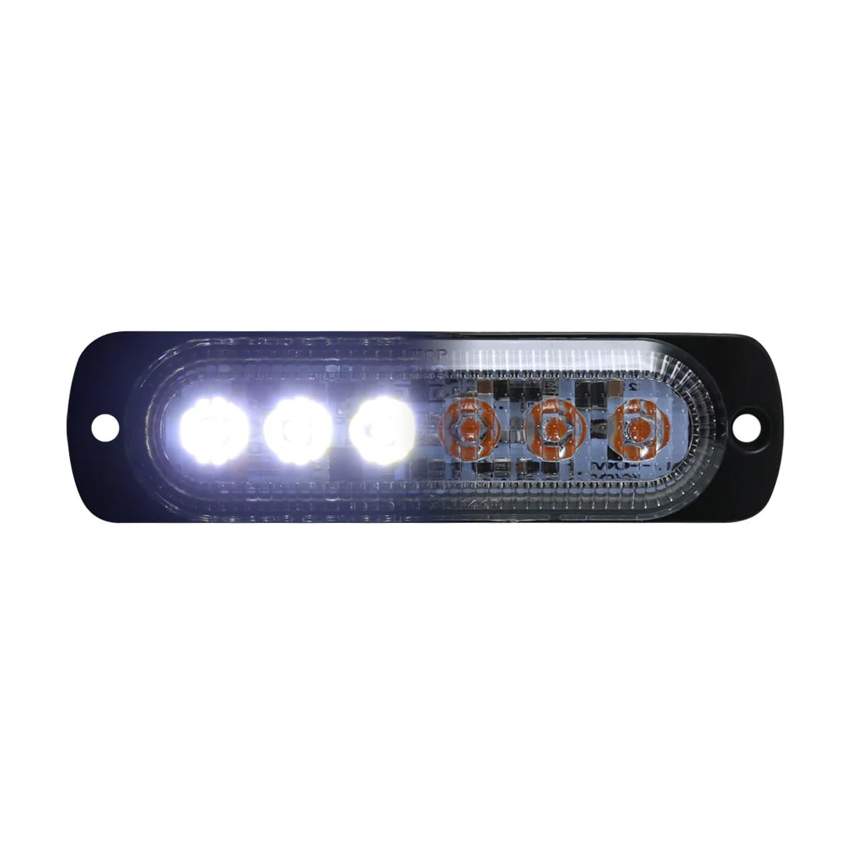 Race Sport Lighting Race Sport RS70016W-A Switching 6-LED Ultra Slim Flush Mount 19-Flash Pattern Marker