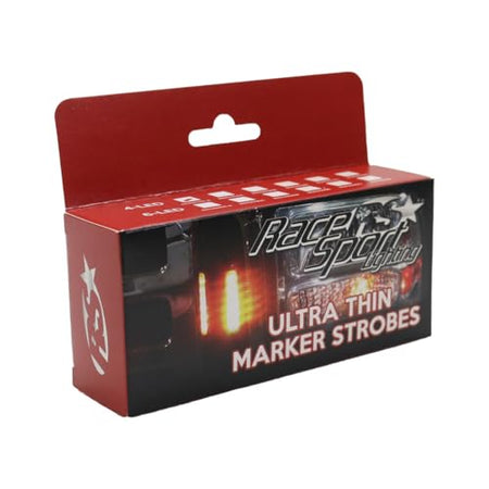 Race Sport Lighting Race Sport RS70016W-A Switching 6-LED Ultra Slim Flush Mount 19-Flash Pattern Marker