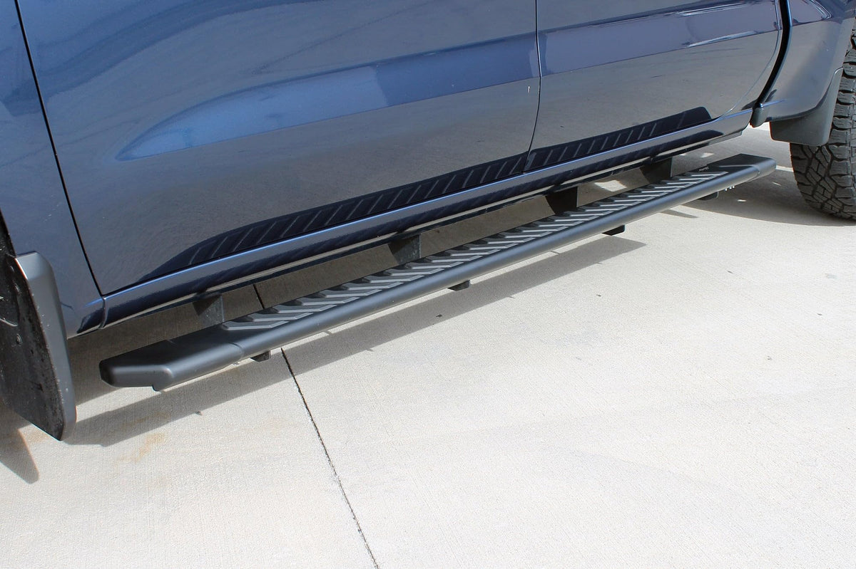 RAPTOR 2201-0052BT Series Running Boards Steps 5in OEM Style Full Tread Black Aluminum...