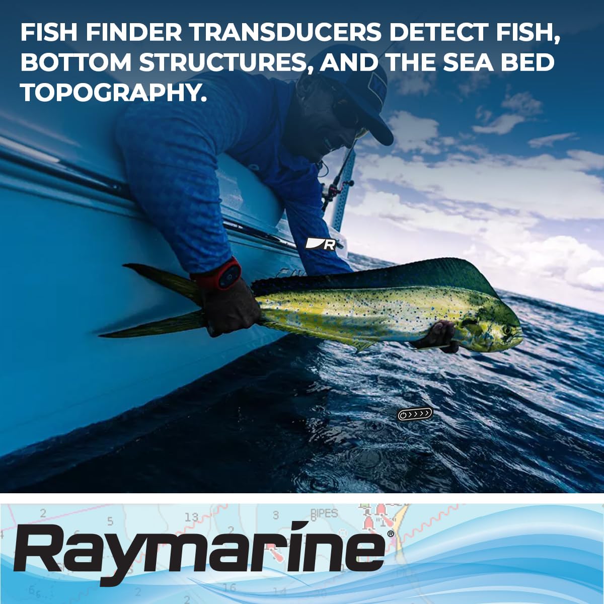 RAYMARINE A80464 XDCR 3D TRANSOM MOUNT