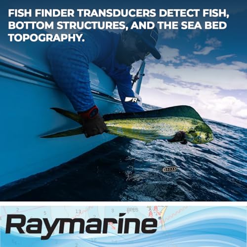 RAYMARINE A80464 Axiom RV-100 RealVision 3D All-in-one Transom Mount Transducer, Black