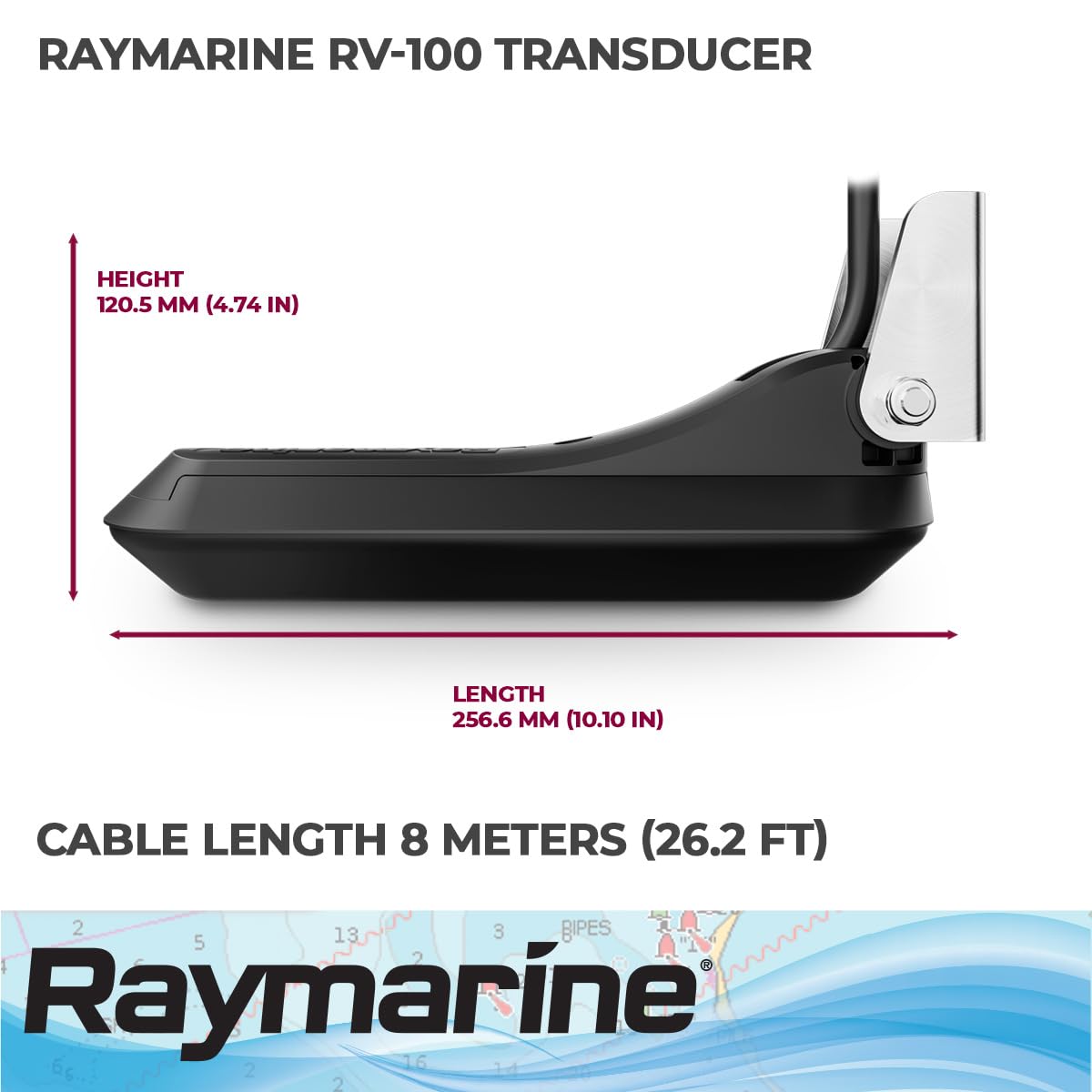 RAYMARINE A80464 XDCR 3D TRANSOM MOUNT