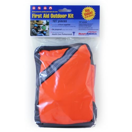 READY AMER 74002 ica Outdoor First Aid Kit, 107-Piece RV & Camper