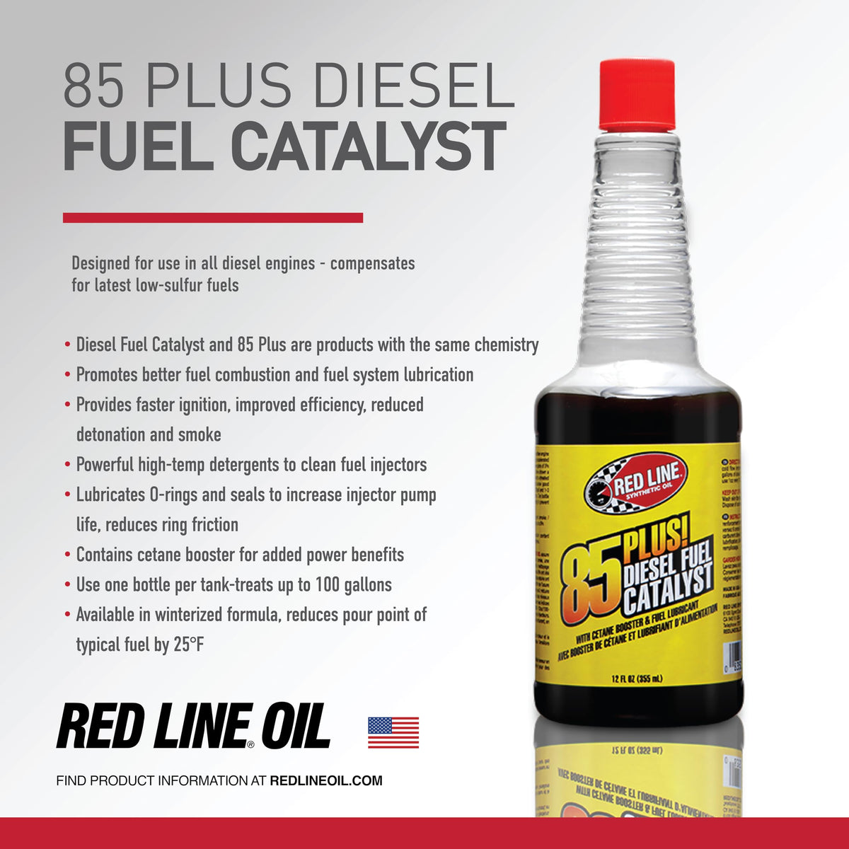 Red Line Red Line 70802 85 Plus Diesel Fuel Additives - 12 Ounce