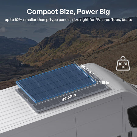 RENOGY 12V 200 Watt Solar Panel ShadowFlux Solar Panels, N-Type Anti-Shading Panels for 12V/24V S...