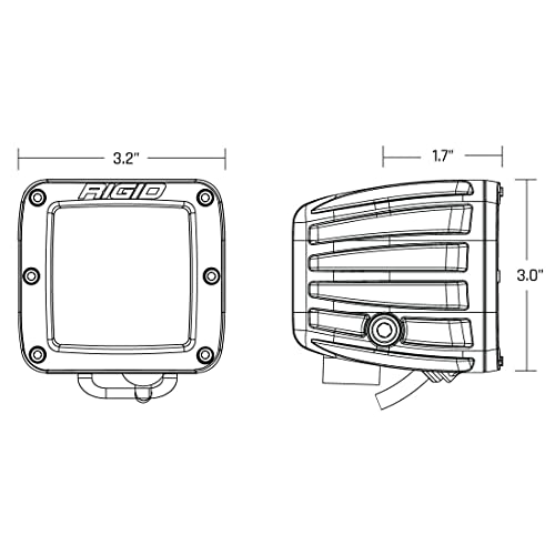 RIGID RIGID 504816 D-Series PRO SAE Fog Selective Yellow/Pair