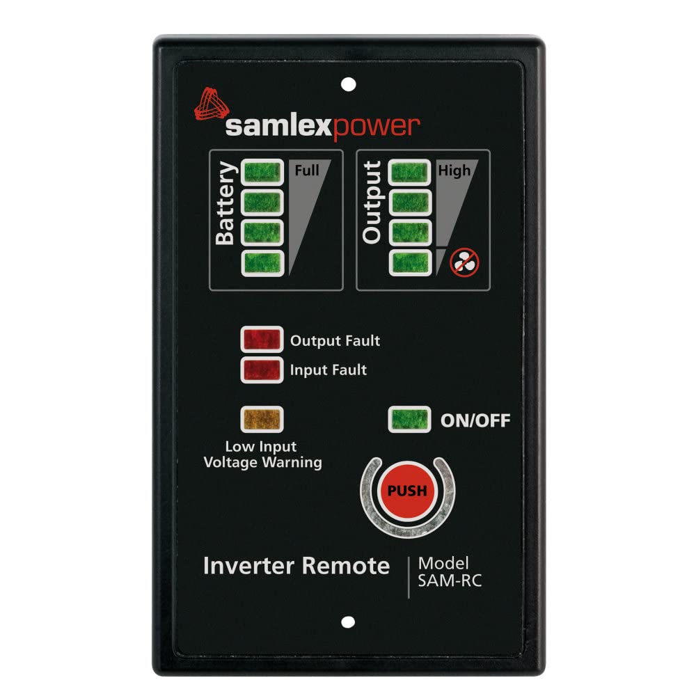SAMLEX AMER SAM-RC ica Solar SAM Series Optional Remote Control, Black RV & Camper