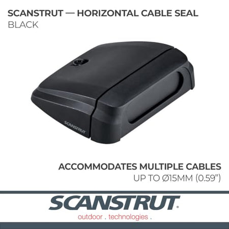 SCANSTRUT DS-H-MULTI-BLK Horizontal Multi Cable Seal – Black Marine & Electronics
