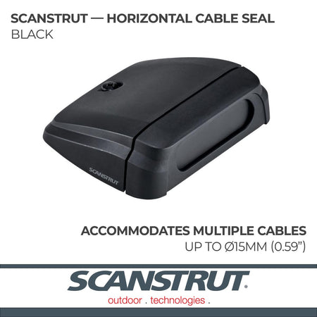 SCANSTRUT DS-H-MULTI-BLK Horizontal Multi Cable Seal – Black Marine & Electronics