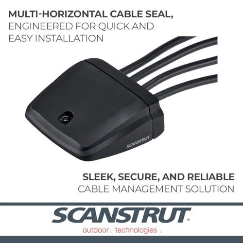 SCANSTRUT DS-H-MULTI-BLK Horizontal Multi Cable Seal – Black Marine & Electronics
