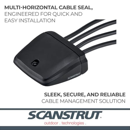 SCANSTRUT DS-H-MULTI-BLK Horizontal Multi Cable Seal – Black Marine & Electronics
