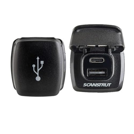 SCANSTRUT SCUSBF1 FLIP PRO FAST CHARGE DUAL USB SOCKE