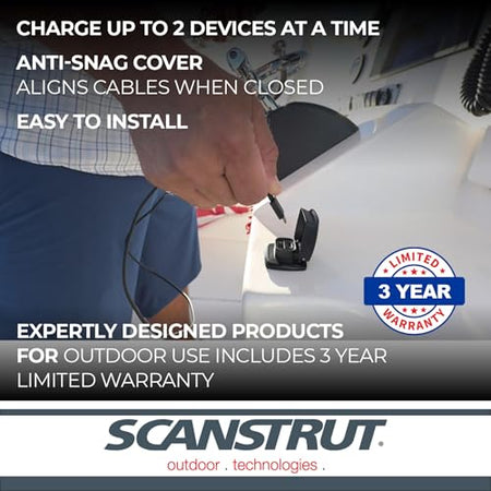 SCANSTRUT SC-USB-F1 SCUSBF1 FLIP PRO FAST CHARGE DUAL USB SOCKE Engine & Performance