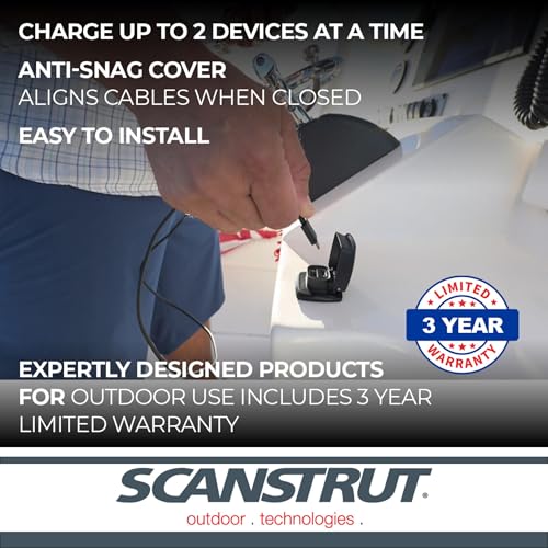 SCANSTRUT SCUSBF1 FLIP PRO FAST CHARGE DUAL USB SOCKE