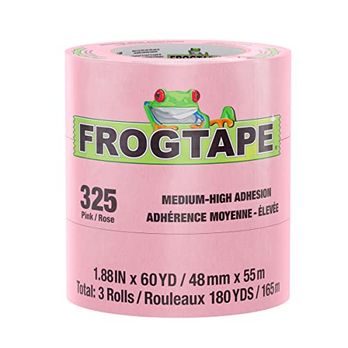FrogTape FrogTape 325 Pink High Temperature Performance Grade Masking Tape, Medium-High Adhesion, 48mm x
