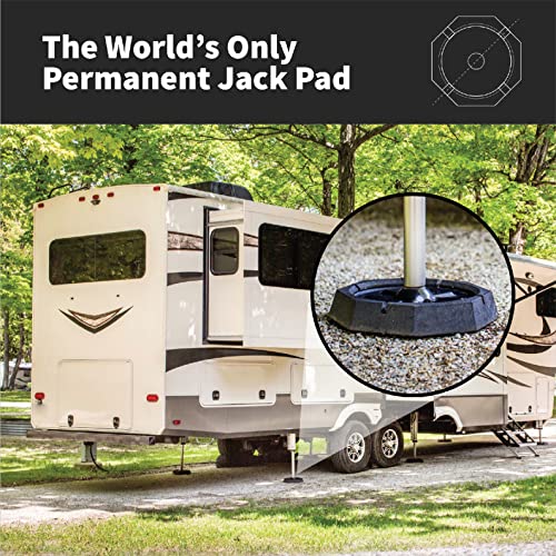 SNAPPAD XTRA (4-Pack) | Four-Point RV Leveling System Featuring 9” Round Jack Fe... RV & Camper