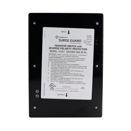 SOUTHWIRE 41261-011 Entry Level 50A Surge Guard Reverse Polarity Transfer Switch RV & Camper