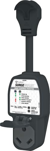 SOUTHWIRE 44280 Surge Guard™ 30 Amp Portable RV Surge Protector with Enhanced Diagn... RV & Camper