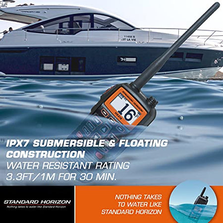 STANDARD HX210 VHF-HH 6WATT FLOATS OPT.SPKR/MIC