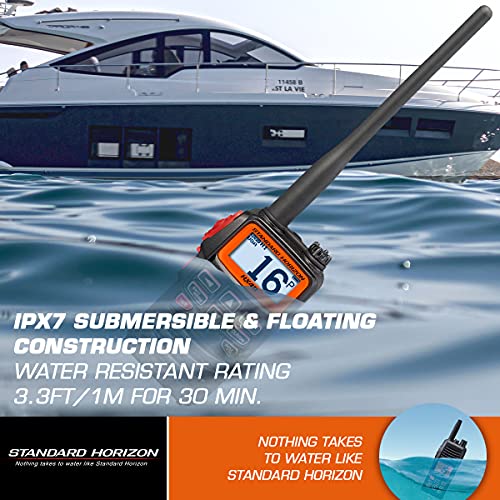 STANDARD HX40 VHF-HH  6W ULTRA COMPACT W/FM RCVR.
