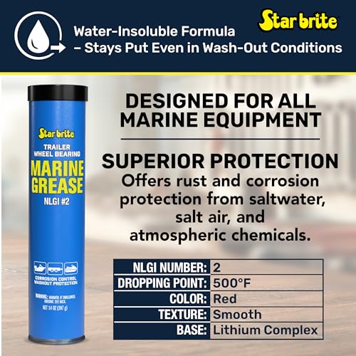 STAR BRITE 026014 Wheel Bearing Grease Advanced Marine-Grade Protection Marine & Electronics
