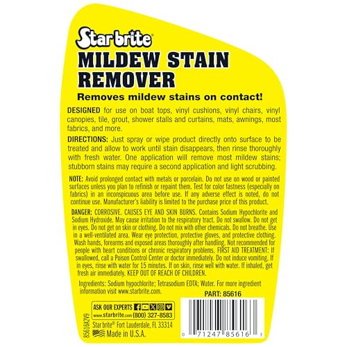 STAR BRITE 085616P MILDEW STAIN REMOVER 22 OZ.