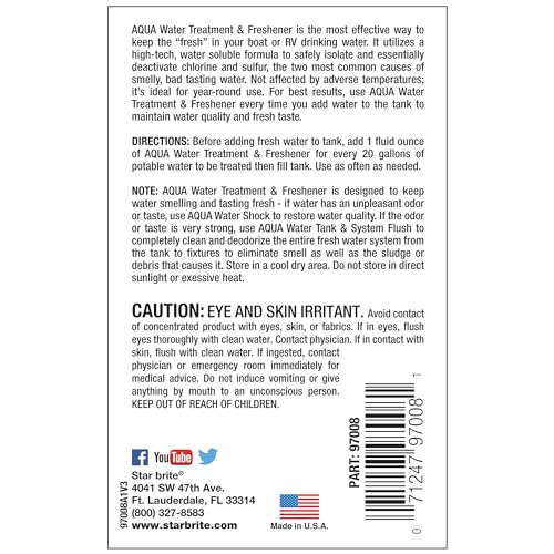 STAR BRITE 097008 Water Treatment & Freshener for Potable Water Systems Marine & Electronics