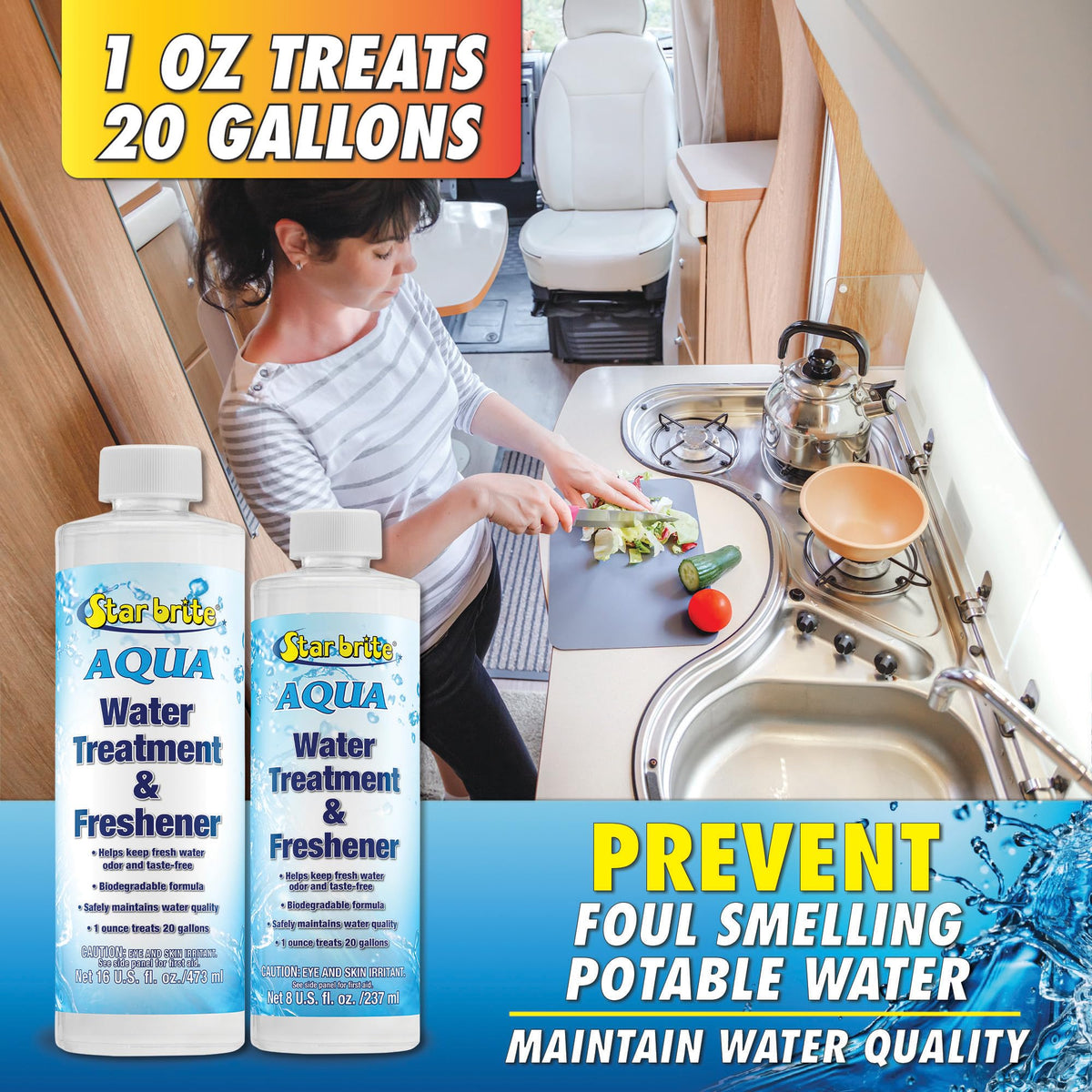 STAR BRITE 097008 WATER TREATMENT AND FRESHENER 8 OZ.