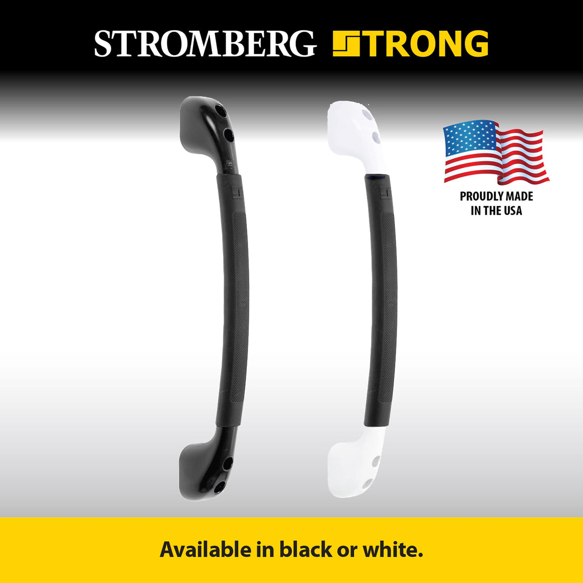STROMBER AH150 SOFT TOUCH GRAB BAR BLK