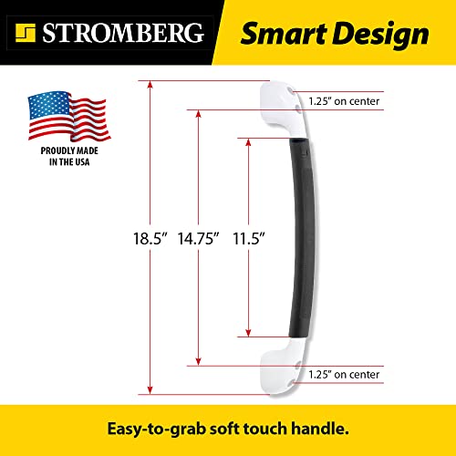 STROMBER AH150 SOFT TOUCH GRAB BAR BLK