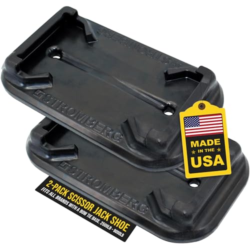 STROMBER JBP-SJSC.2 g Carlson RV Jack Pads – 2-Pack Scissor Jack Shoe for Trailer, Leve...