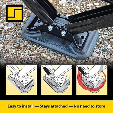 STROMBER JBP-SJSC.2 g Carlson RV Jack Pads – 2-Pack Scissor Jack Shoe for Trailer, Leve...